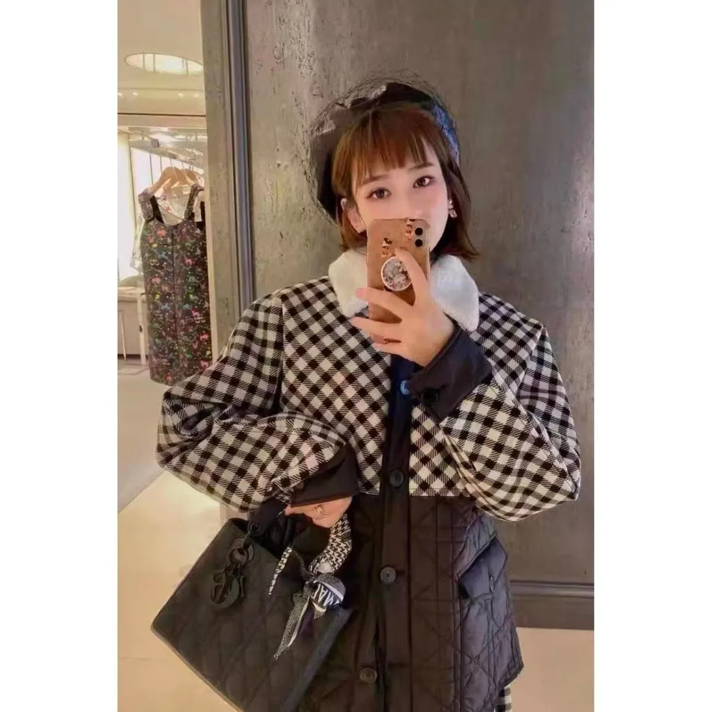 Dior Wool Coat MultiColor Wool Very good - Box View