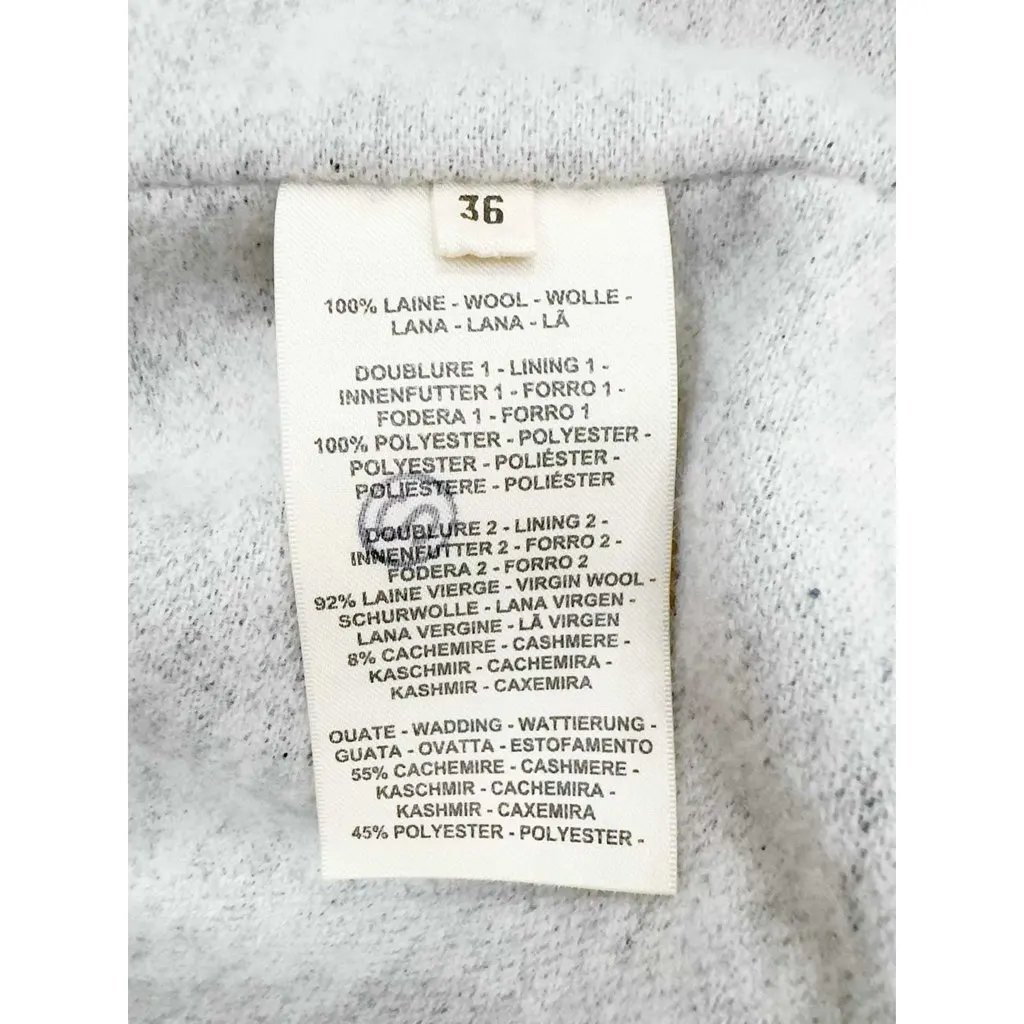 Hermes Blue Wool Coat Blue Wool Never worn, with tag - Box View