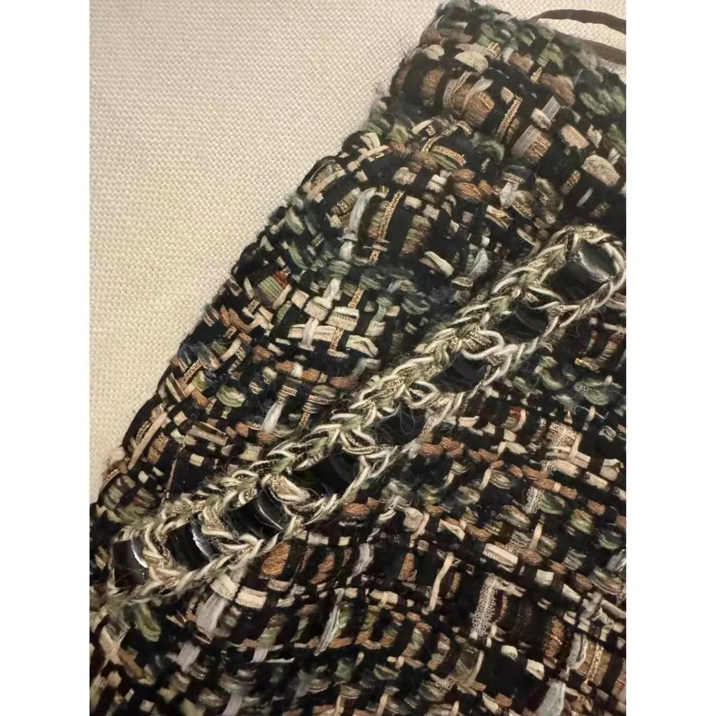 Chanel Tweed Skirt MultiColor Tweed Very good - Back View