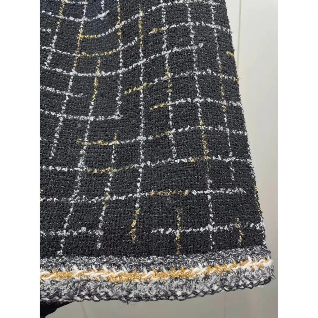 Chanel Tweed Skirt MultiColor Tweed Very good - Inside View