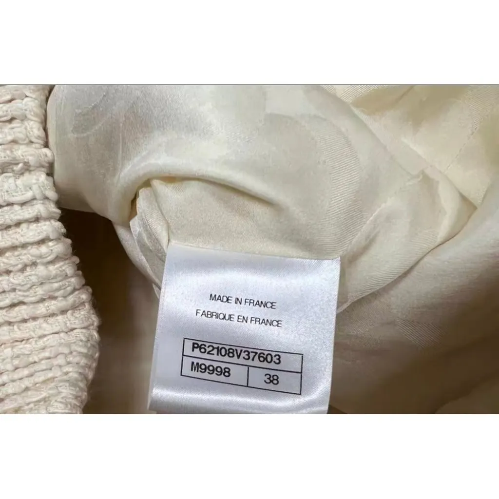 Chanel Wool Coat MultiColor Wool Very good - Inside View
