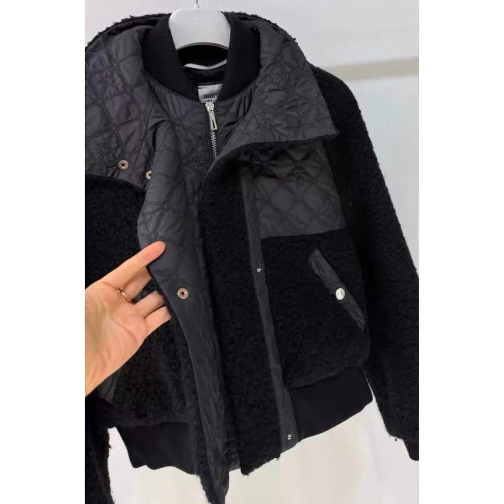 Hermes Black Wool Coat Black Wool Very good - Inside View