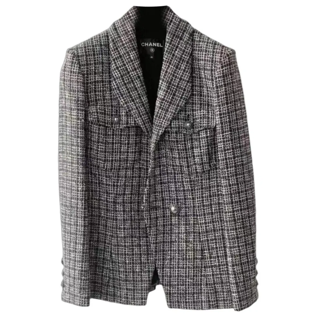 Chanel La Petite Veste Noire Cotton Jacket MultiColor Cotton Very good - Front View
