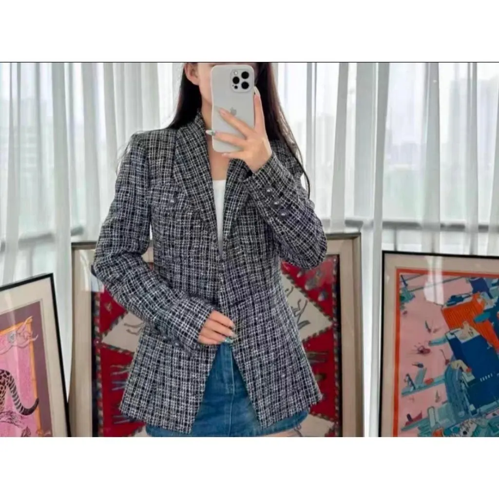 Chanel La Petite Veste Noire Cotton Jacket MultiColor Cotton Very good - Inside View