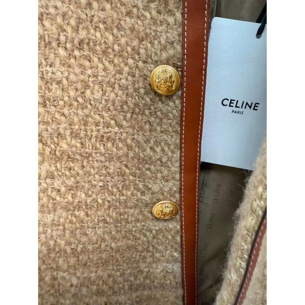 Celine Wool Jacket MultiColor Wool Never worn, with tag - Model View