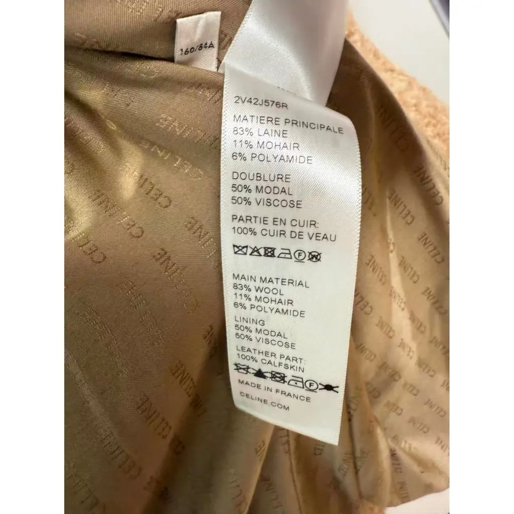 Celine Wool Jacket MultiColor Wool Never worn, with tag - Box View