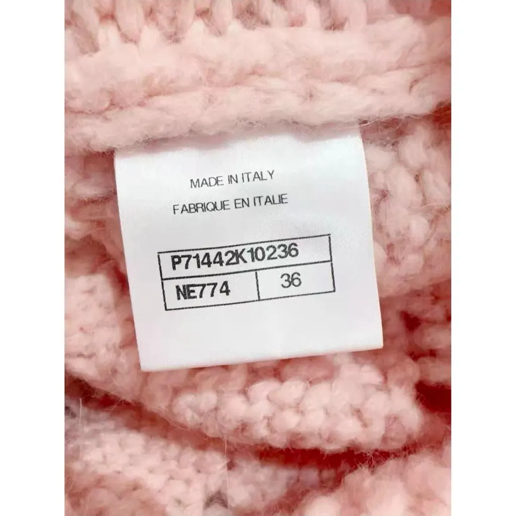 Chanel Pink Wool Knitwear Pink Wool Very good - Back View