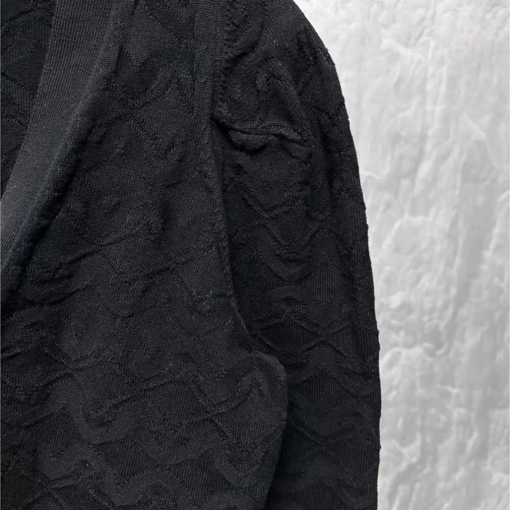 Chanel Black Cotton Knitwear Black Cotton Very good - Back View