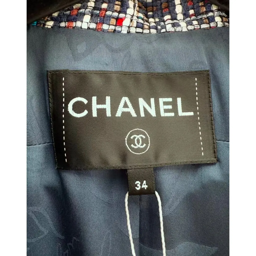 Chanel La Petite Veste Noire Tweed Jacket MultiColor Tweed Very good - Back View