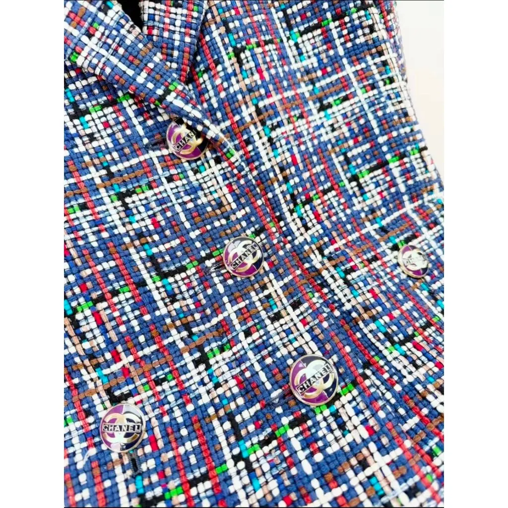 Chanel La Petite Veste Noire Tweed Jacket MultiColor Tweed Very good - Inside View