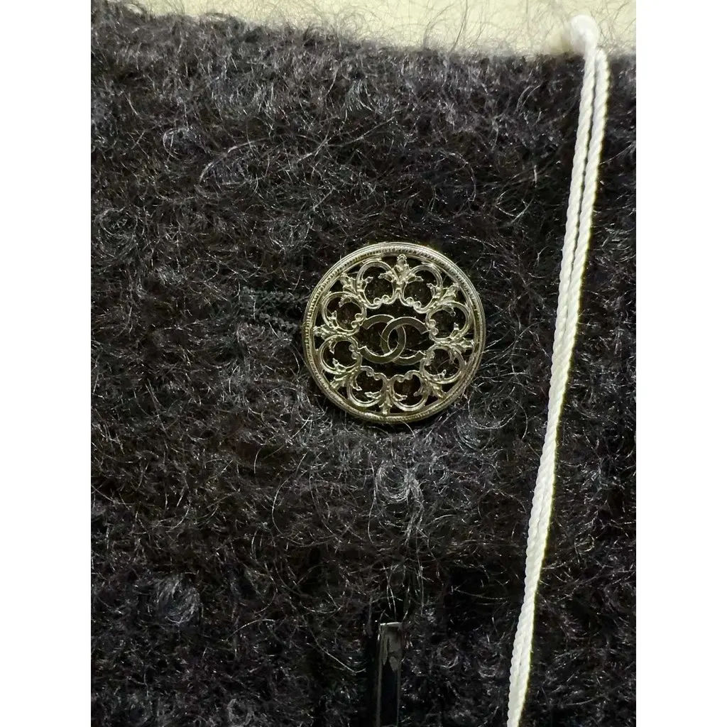 Chanel Black Wool Skirt Black Wool Never worn, with tag - Box View