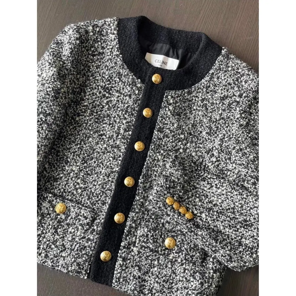 Celine Wool Jacket MultiColor Wool Very good - Back View