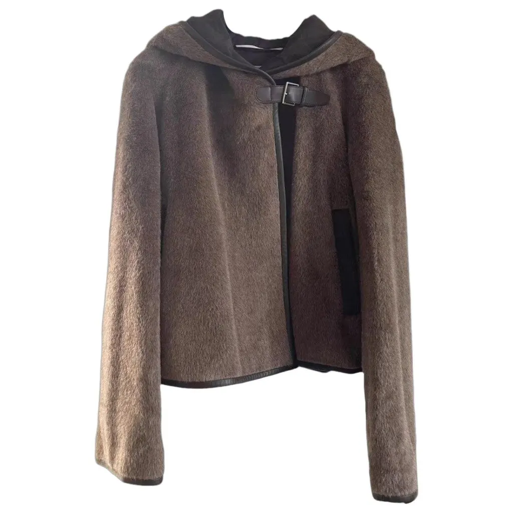 Hermes Wool Coat MultiColor Wool Very good - Front View
