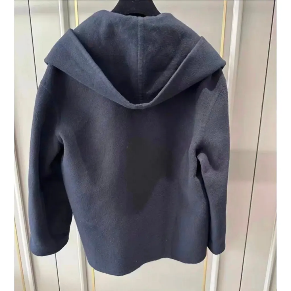 Hermes Cashmere Coat MultiColor Cashmere Very good - Back View