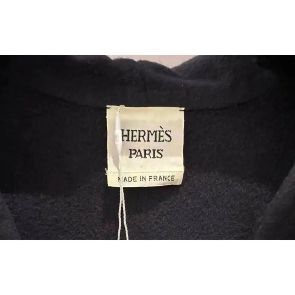 Hermes Cashmere Coat MultiColor Cashmere Very good - Inside View