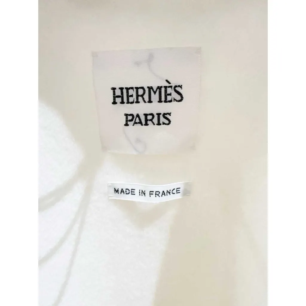 Hermes Cashmere Coat MultiColor Cashmere Never worn, with tag - Back View