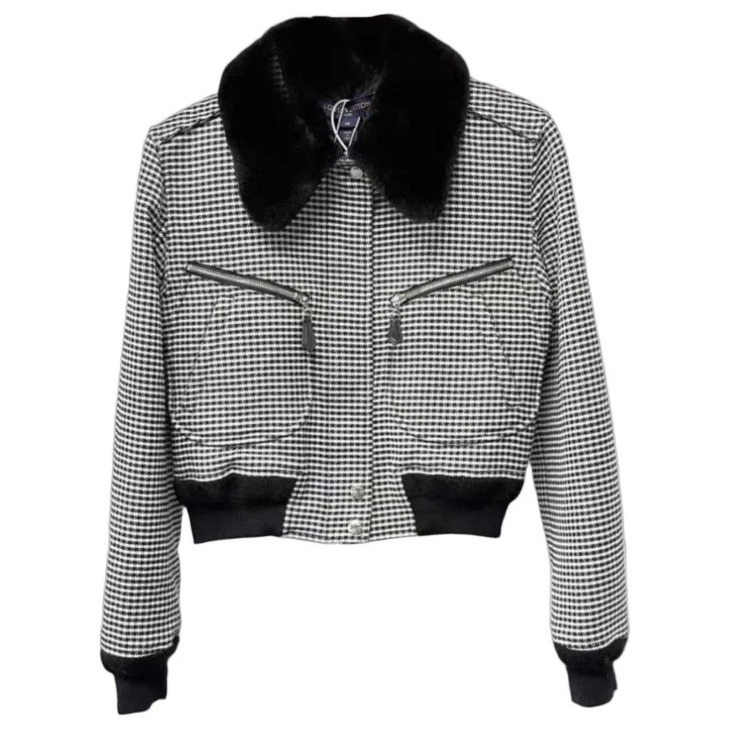 Louis Vuitton Wool Jacket MultiColor Wool Very good - Front View