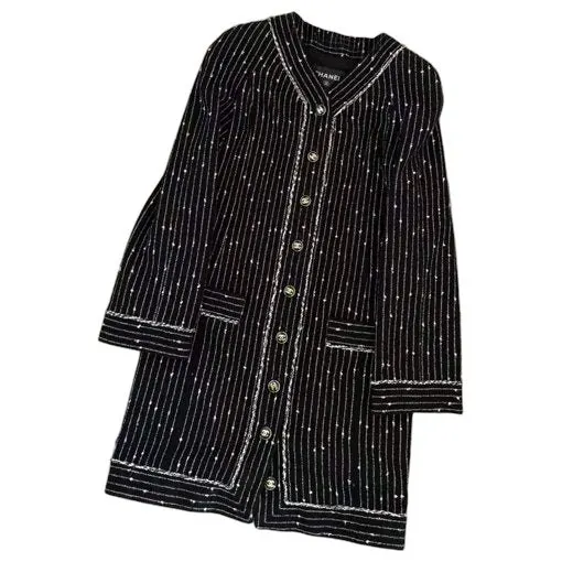 Chanel Cotton Coat MultiColor Cotton Very good - Front View