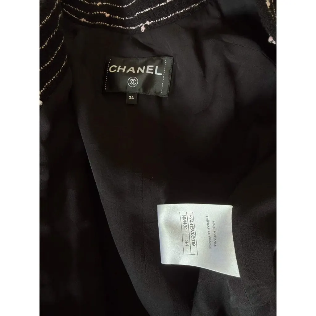 Chanel Cotton Coat MultiColor Cotton Very good - Inside View