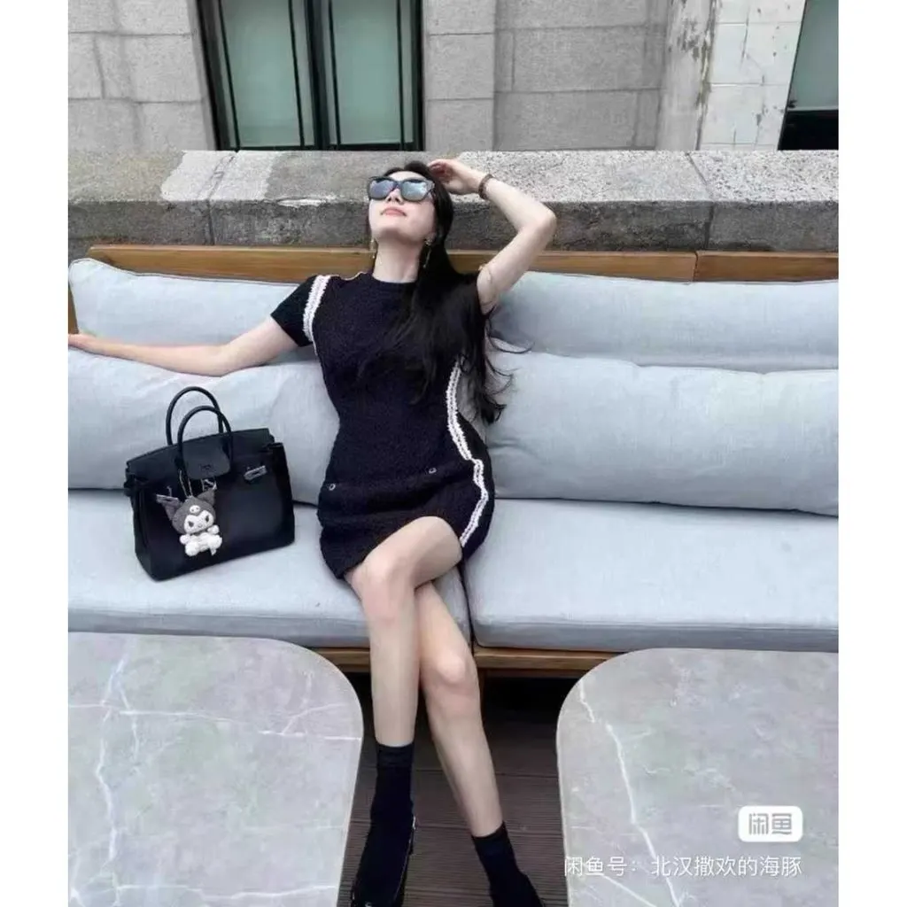Chanel Silk Dress MultiColor Silk Very good - Model View