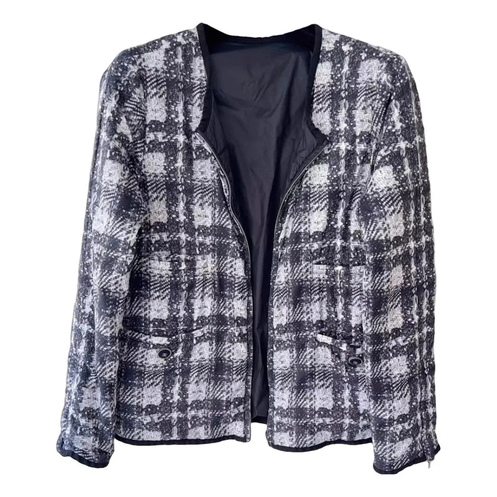 Chanel Polyamide Leather Jacket MultiColor Polyamide Very good - Front View