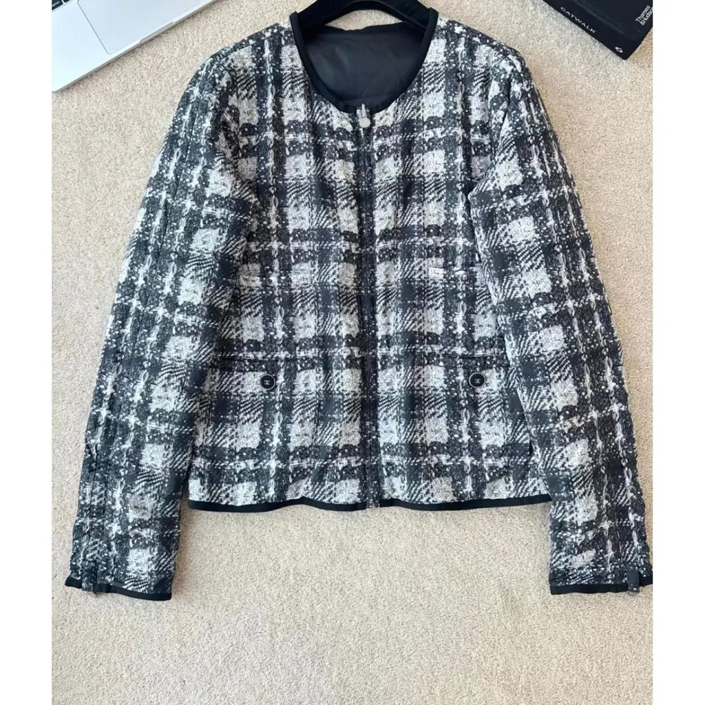 Chanel Polyamide Leather Jacket MultiColor Polyamide Very good - Back View