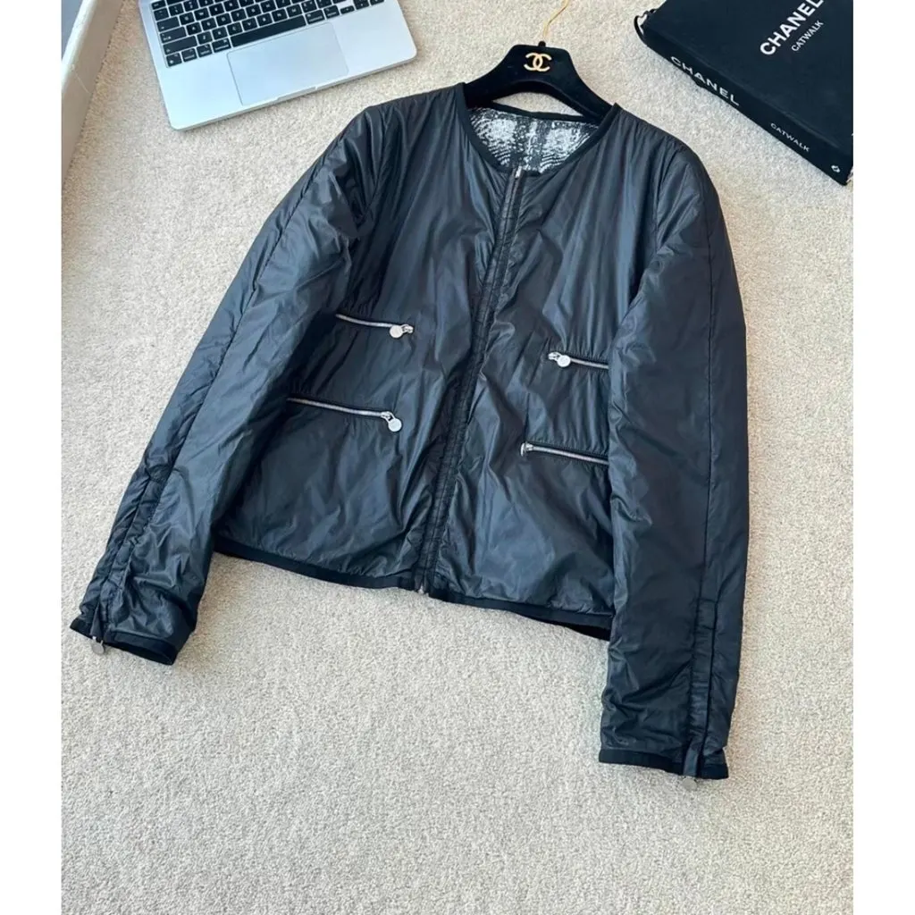 Chanel Polyamide Leather Jacket MultiColor Polyamide Very good - Inside View