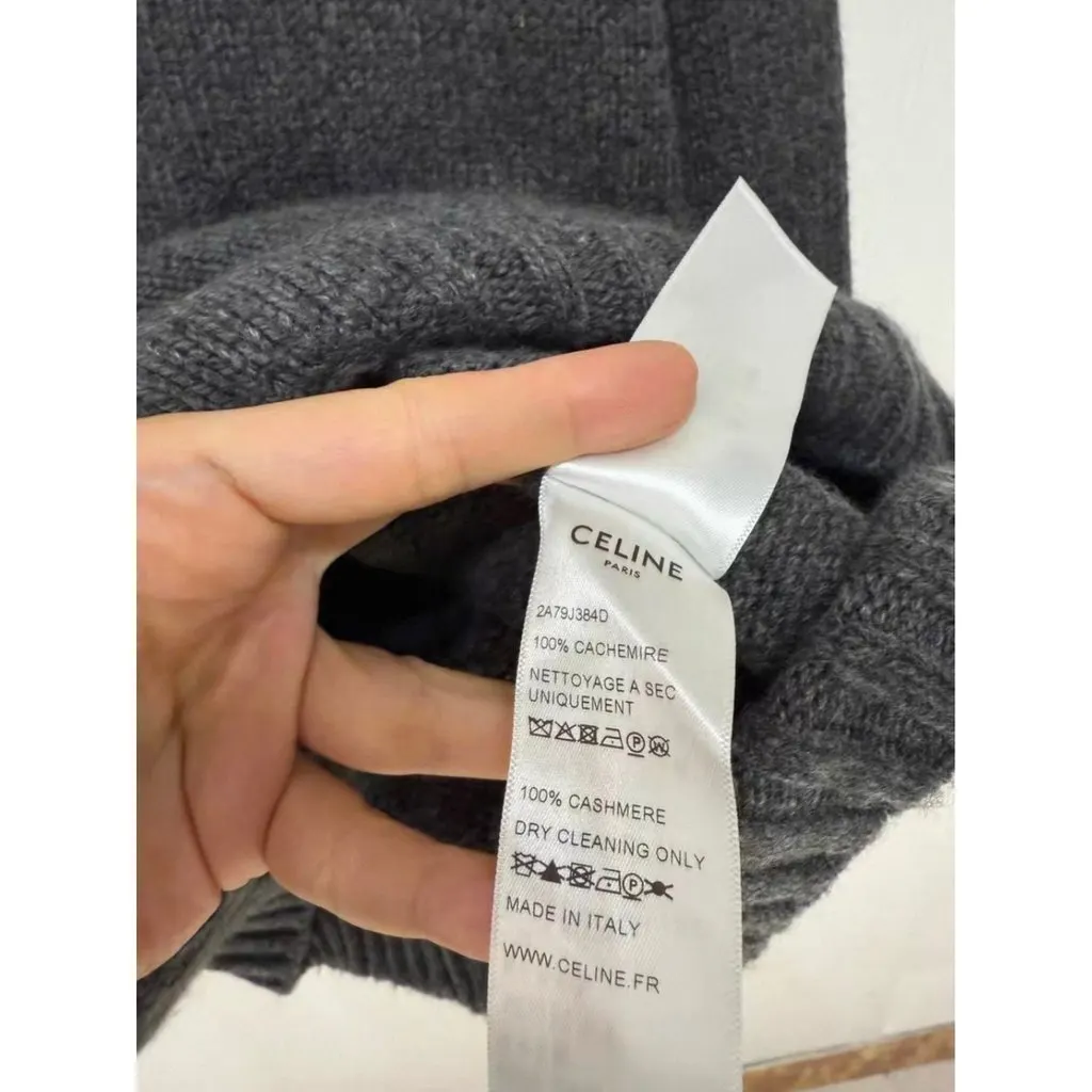 Celine Cashmere Knitwear MultiColor Cashmere Never worn, with tag - Back View
