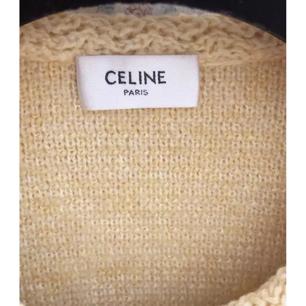 Celine Yellow Wool Jacket Yellow Wool Very good - Inside View