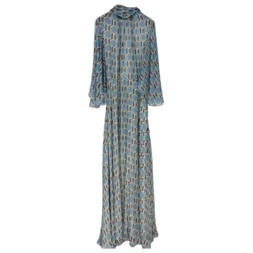 Celine Silk Dress MultiColor Silk Never worn, with tag - Front View