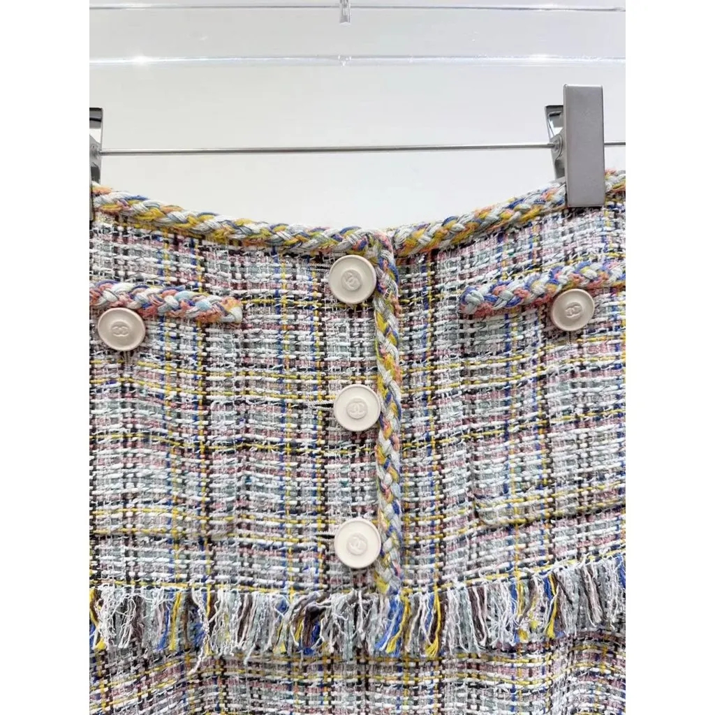 Chanel Cotton Skirt MultiColor Cotton Very good - Back View
