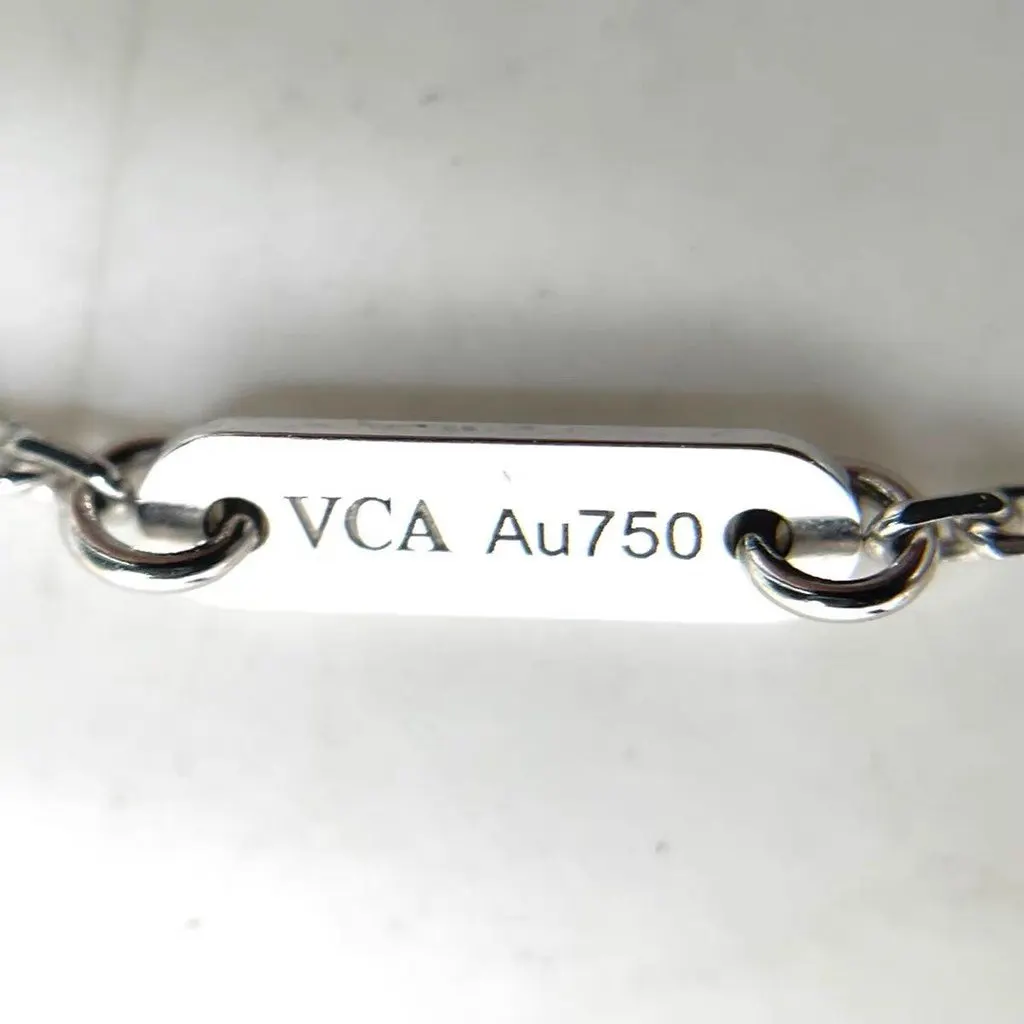 Van Cleef & Arpels Sweet Alhambra Turquoise White Gold Necklace Turquoise White Gold Very good - Back View