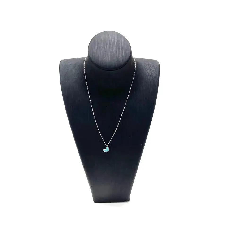 Van Cleef & Arpels Sweet Alhambra Turquoise White Gold Necklace Turquoise White Gold Very good - Box View