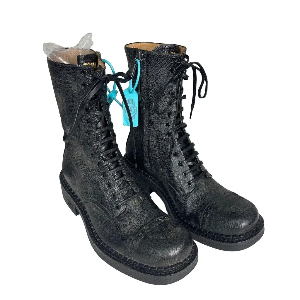 Miu Miu Leather Boots MultiColor Leather Very good - Front View