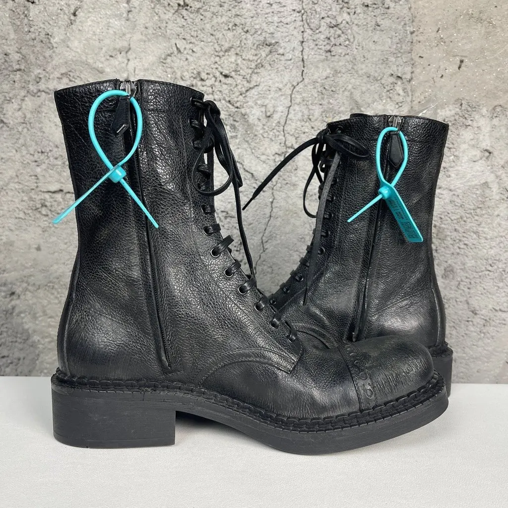 Miu Miu Leather Boots MultiColor Leather Very good - Box View