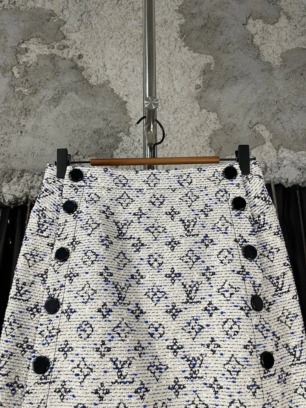 Louis Vuitton Tweed Skirt MultiColor Tweed Very good - Inside View