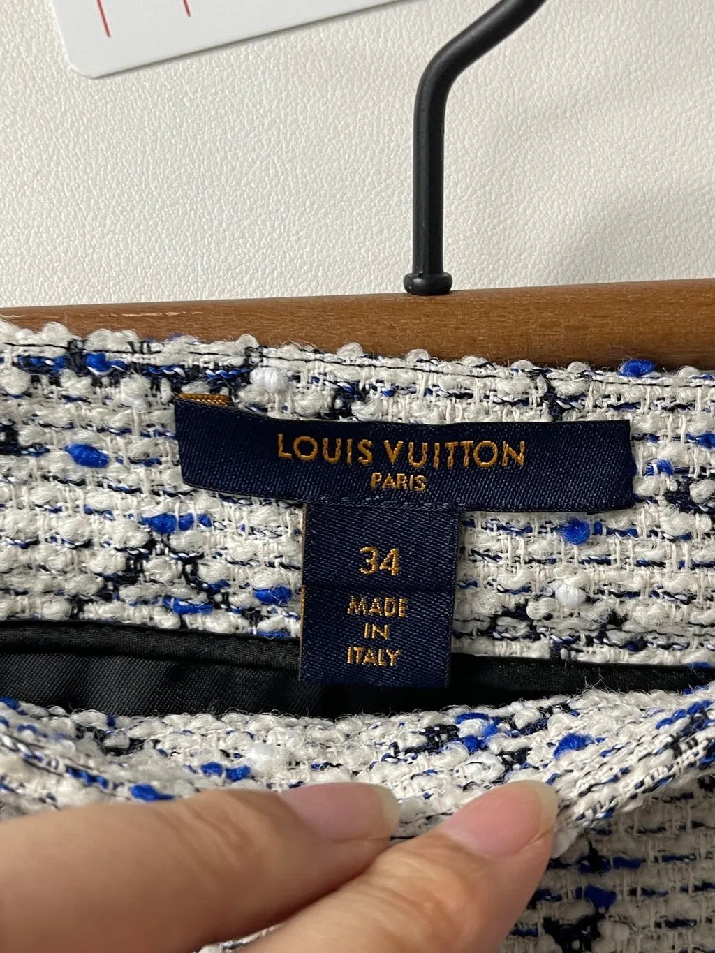 Louis Vuitton Tweed Skirt MultiColor Tweed Very good - Box View