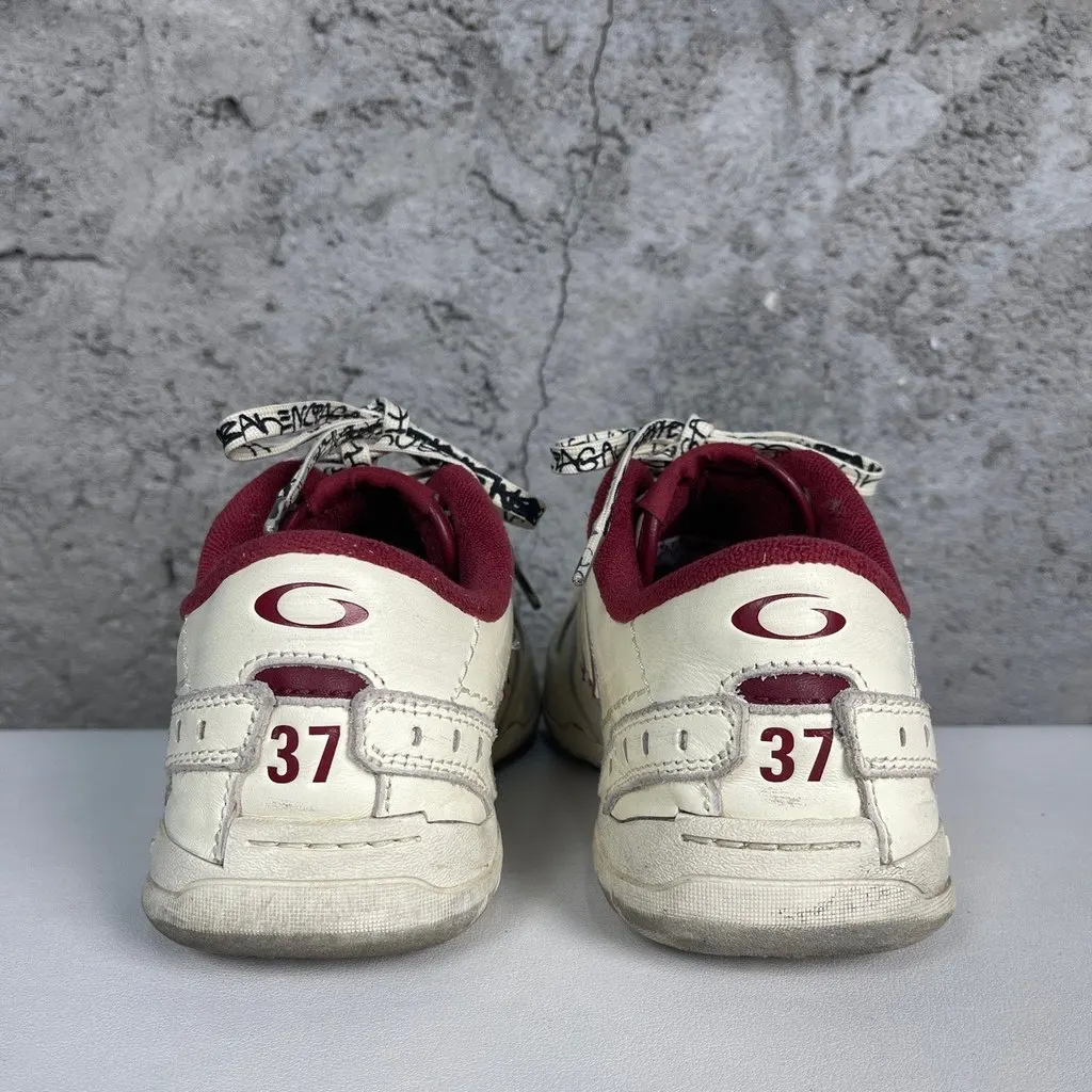 Balenciaga Hamptons Leather Sneakers MultiColor Leather Good - Model View