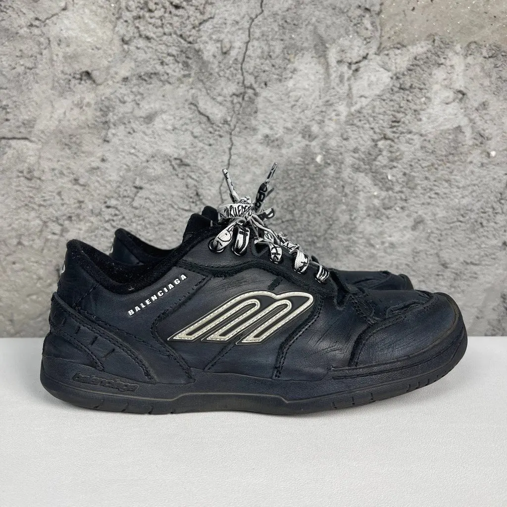 Balenciaga Hamptons Leather Sneakers MultiColor Leather Good - Back View