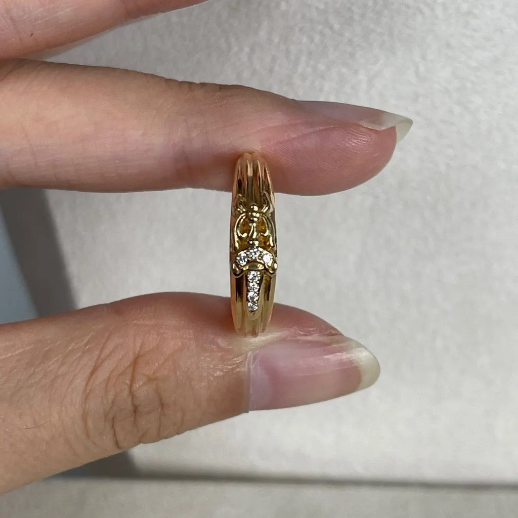 Chrome Hearts 22K Gold Ring MultiColor Very good - Model View
