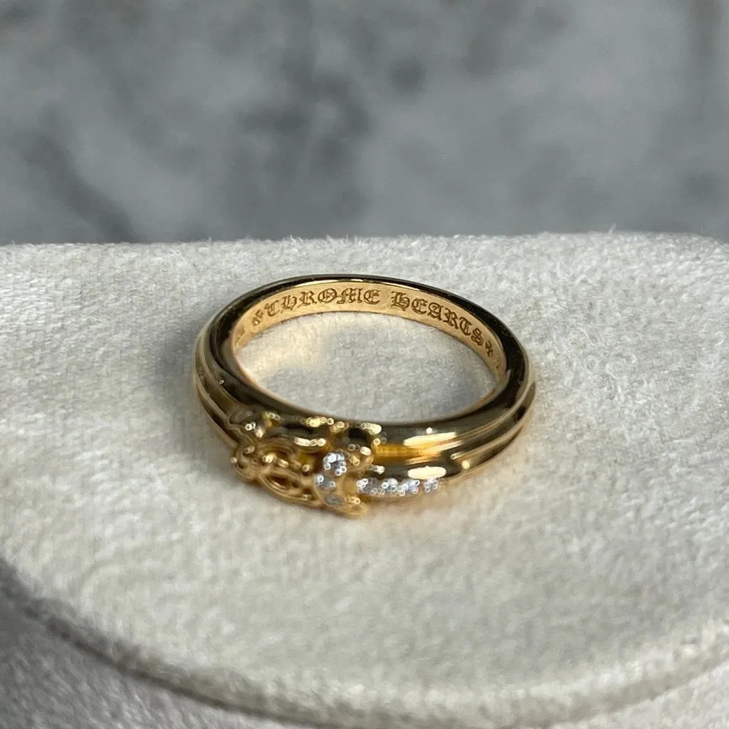Chrome Hearts 22K Gold Ring MultiColor Very good - Box View