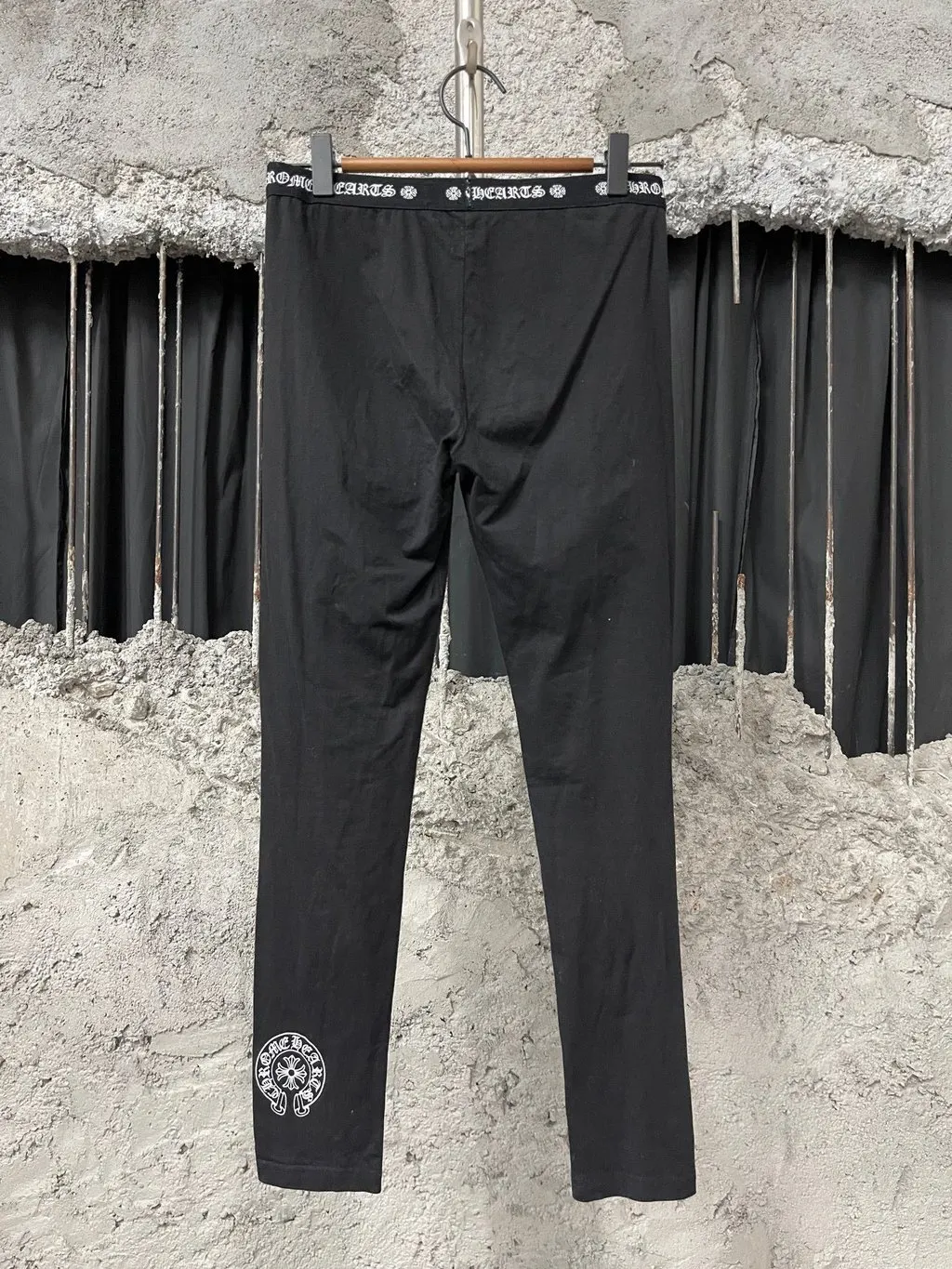 Chrome Hearts Black Cotton Trousers Black Cotton Very good - Back View