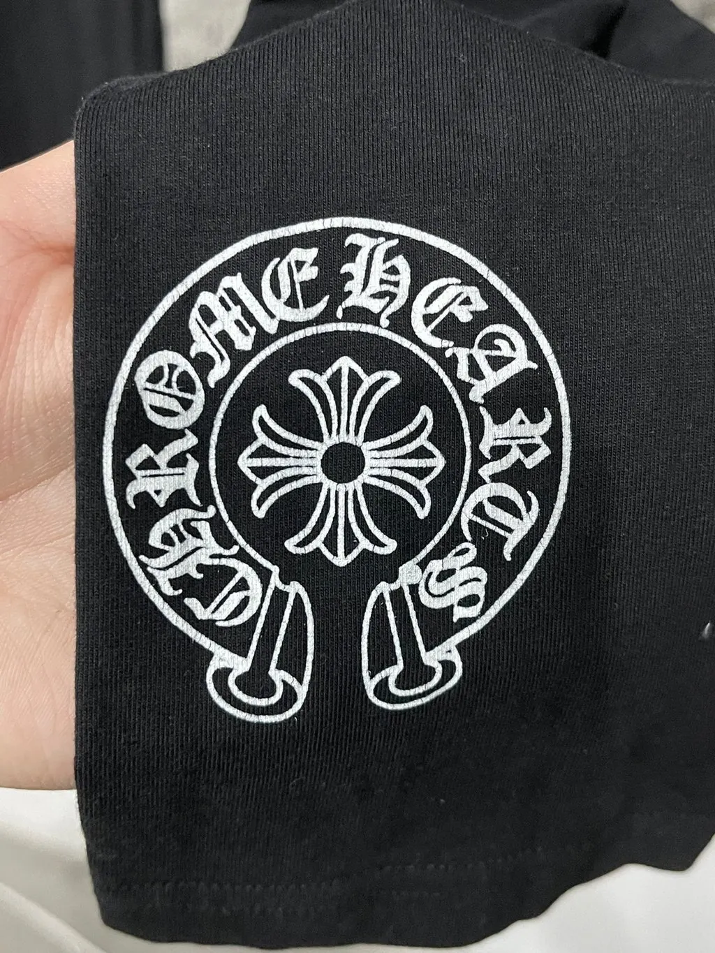 Chrome Hearts Black Cotton Trousers Black Cotton Very good - Box View