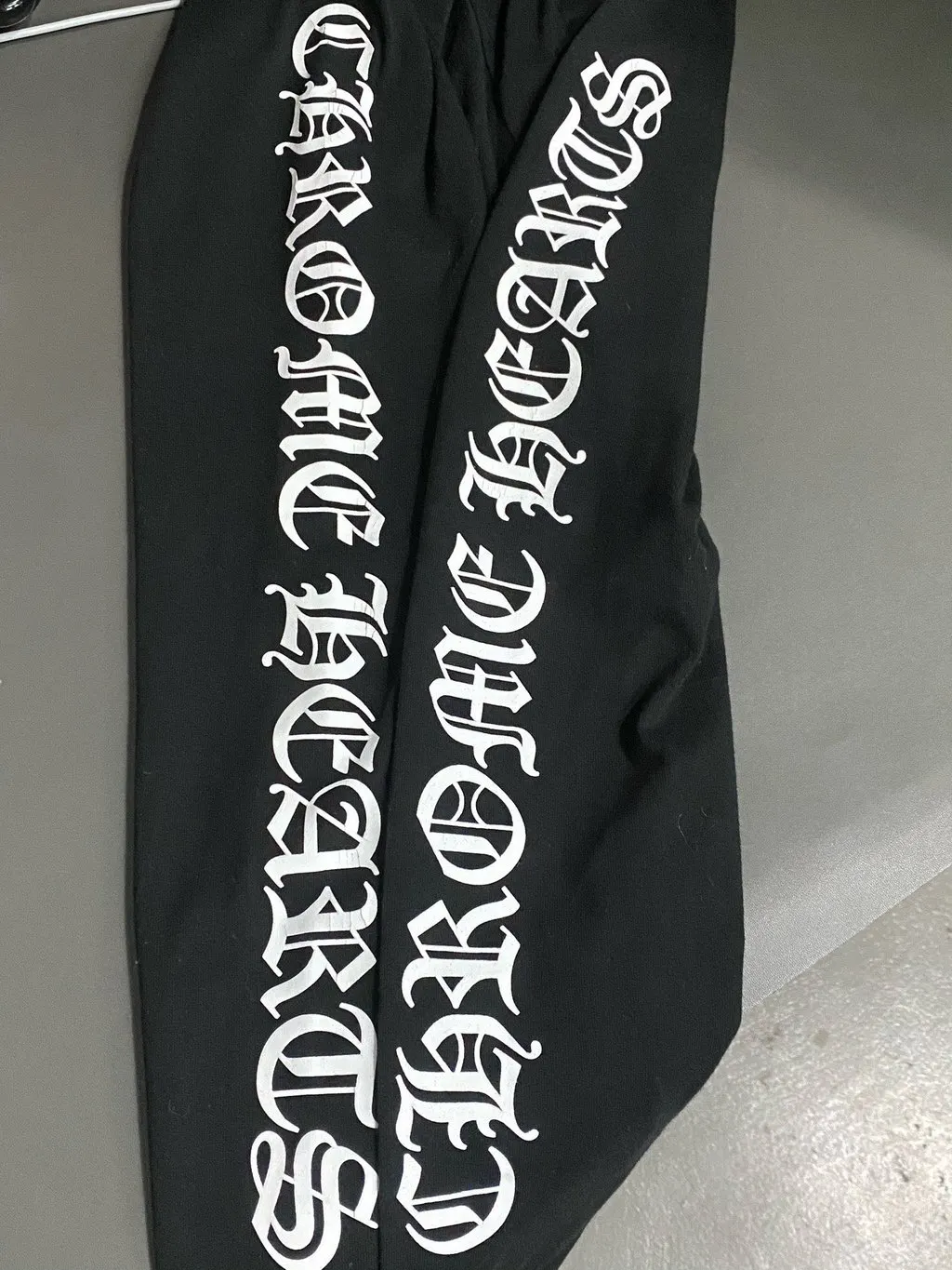 Chrome Hearts Black Cotton Trousers Black Cotton Very good - Box View