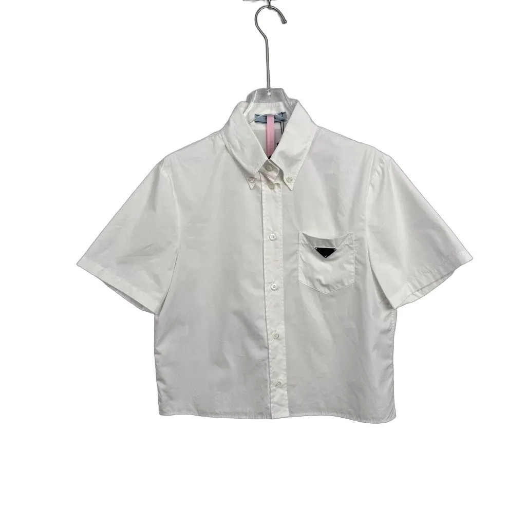 Prada White Cotton T-Shirt White Cotton Very good - Front View