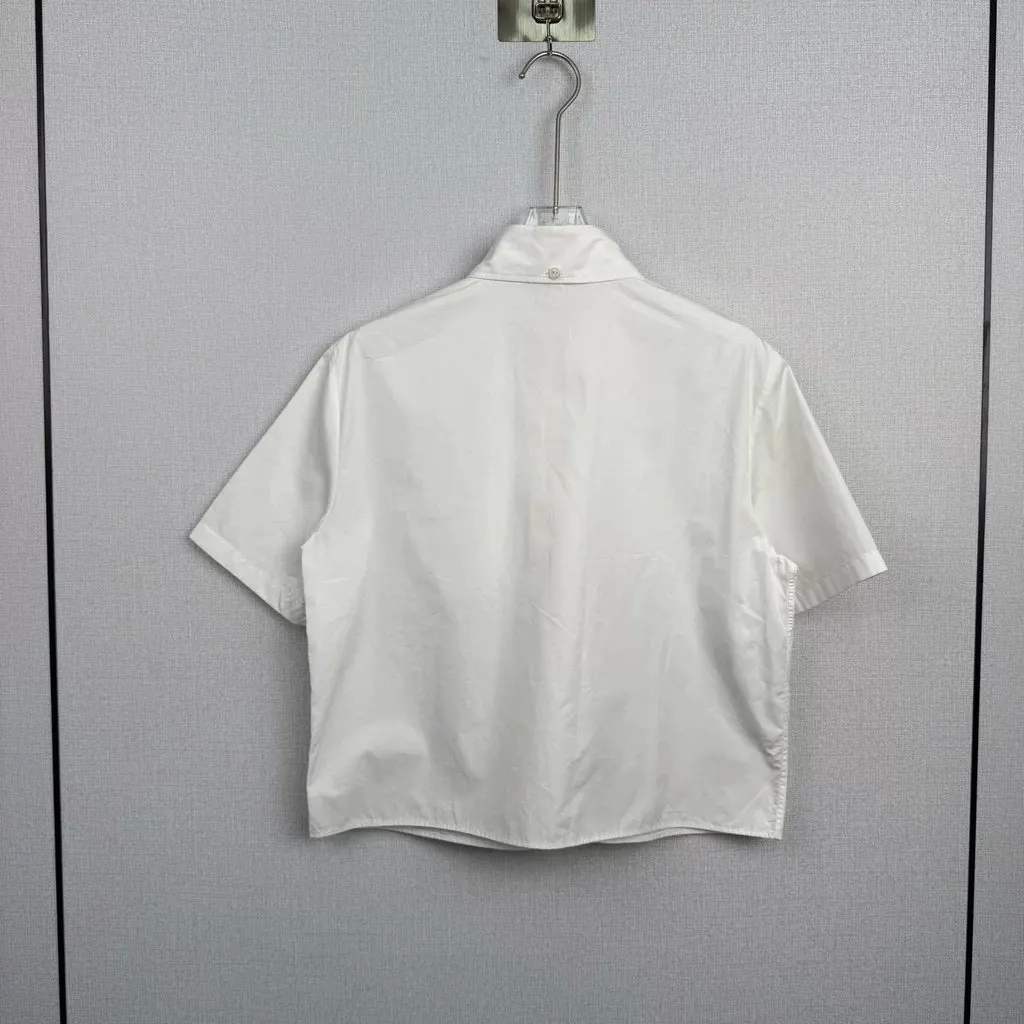 Prada White Cotton T-Shirt White Cotton Very good - Back View