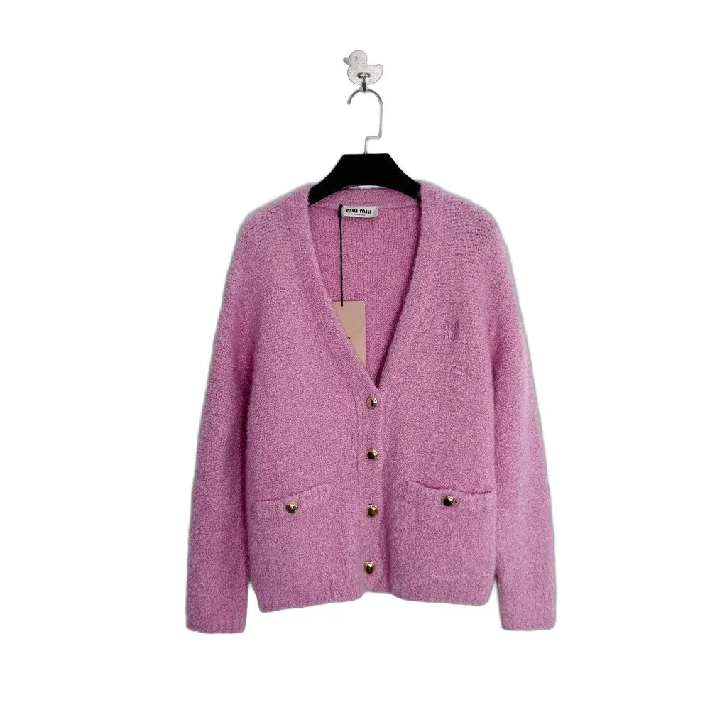 Miu Miu Pink Cashmere Knitwear Pink Cashmere Very good - Front View