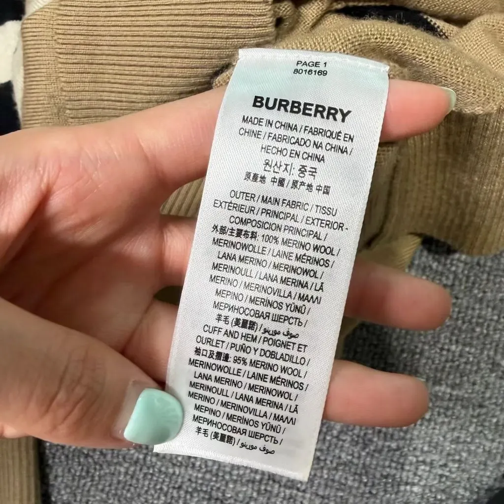Burberry Knit Knitwear MultiColor Very good - Inside View