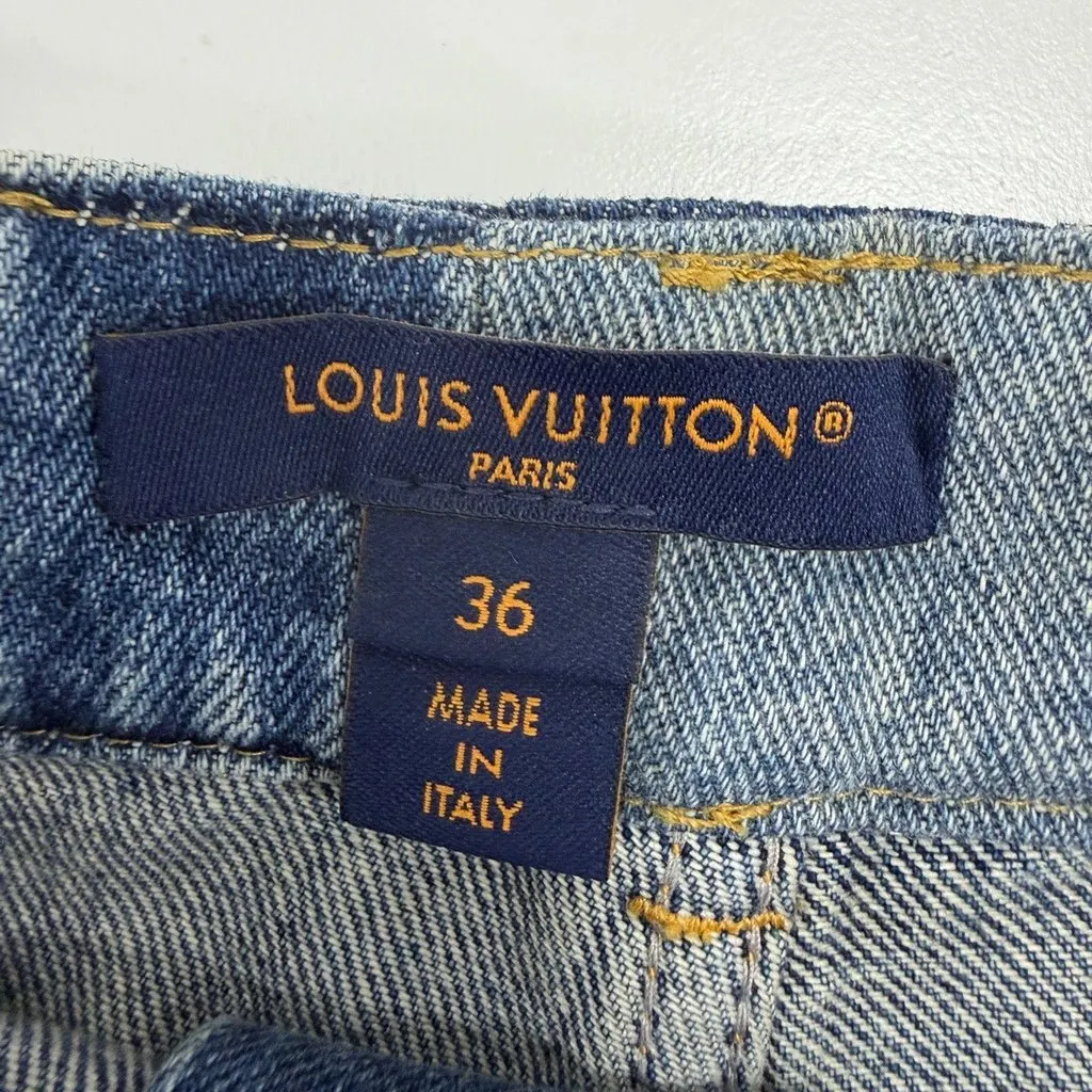 Louis Vuitton Denim Shorts MultiColor Denim Very good - Inside View