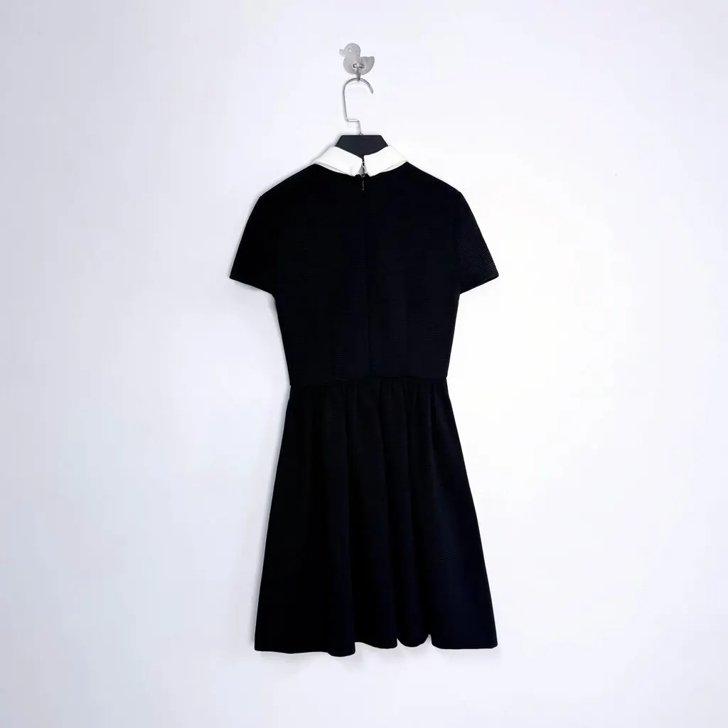 Miu Miu Black Chiffon Dress Black Very good - Back View